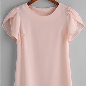 Pink Chiffon Blouse